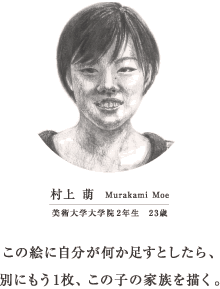 村上 萌　Murakami Moe　美術大学大学院2年生　23歳