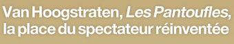 Van Hoogstraten, Les Pantoufles, la place du spectateur réinventée